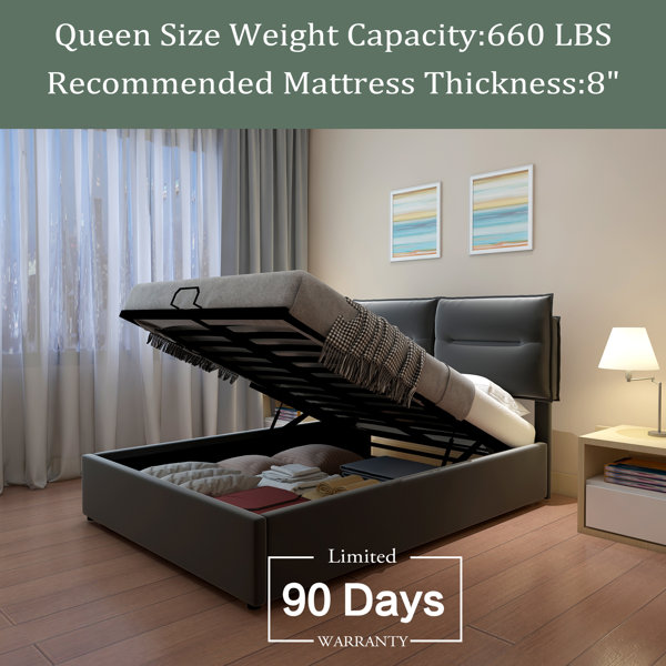 Latitude Run® Upholstered Bed Frame With Lift Up Storage, Soft Velvet